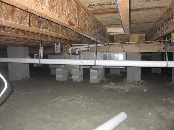 Example of how the crawl space of a home should be ventilated