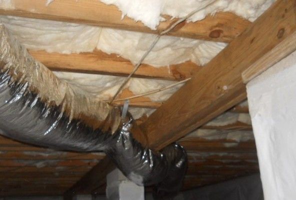 Crawl space structural repair done by HVAC maintenance company Advanced Air Solutions in Wilmington, NC